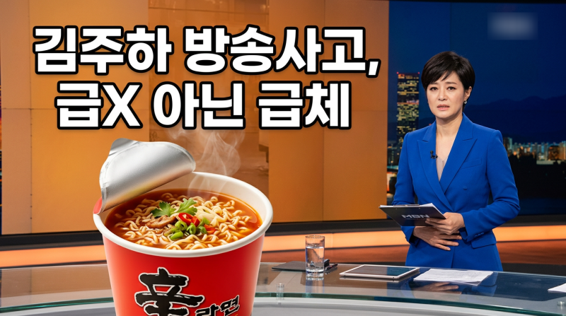 김주하 방송사고, "급X 아닌 급체"…억울해서 포털까지 삭제 요청했다