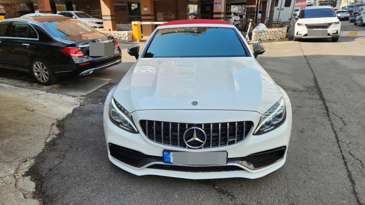  벤츠 w205 카브리올레 무선 애플 카플레이 장착