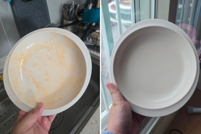 실리콘반찬통 김치얼룩빼는법 '이것'만 알면 끝