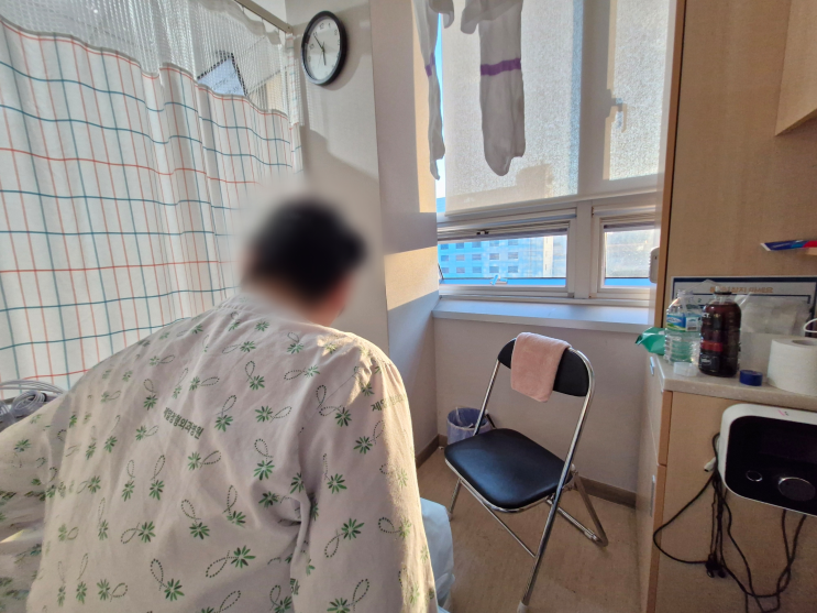 [고관절 대퇴골두 무혈성 괴사] 인공관절치환술 D+1 수술후기 청담제일정형외과병원 병상일지 입원일기