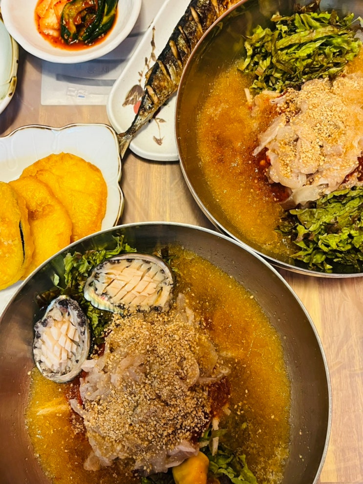  구미봉곡횟집 가성비 점심특선 추천 물회 맛집 산호횟집 도량점