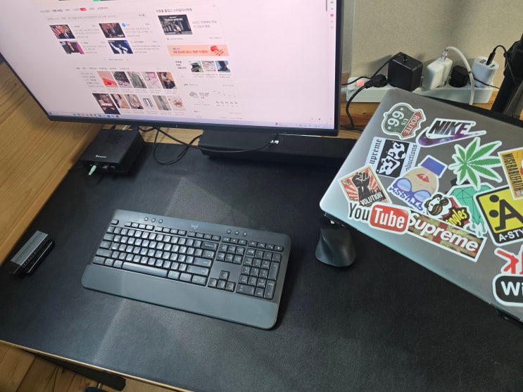  로지텍 k480 vs k650 비교 : 당근마켓 만원의 행복으로 완성한 데스크테리어