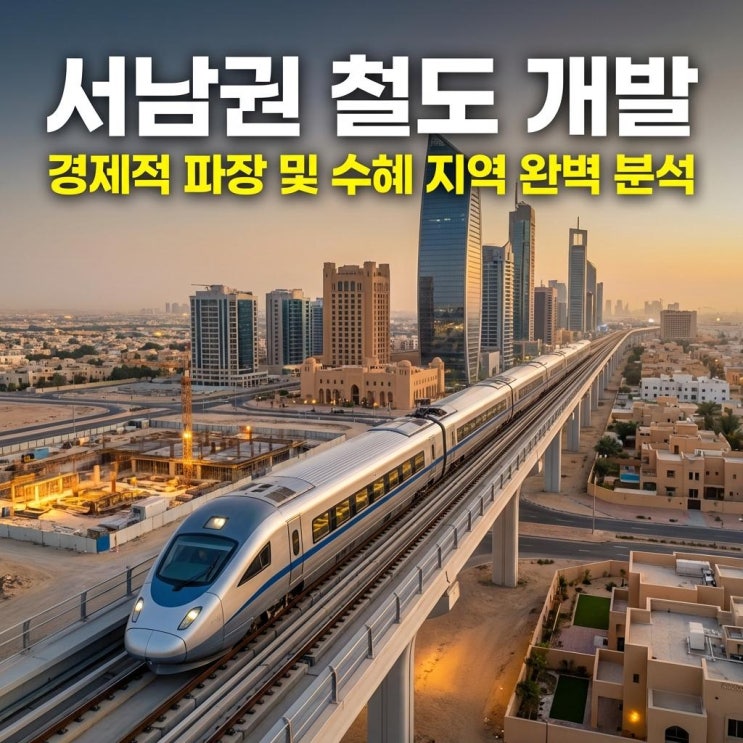  서남권 철도 개발 대개조 2.0 경제적 파장 및 수혜 지역 완벽 분석