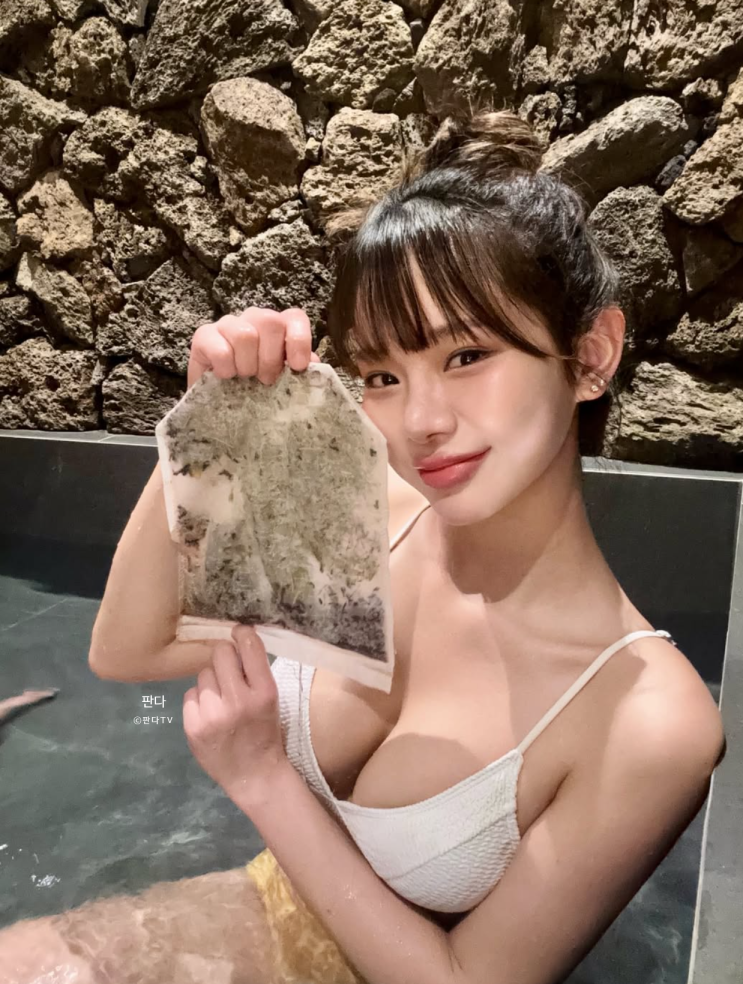  맹승지 화이트 비키니샷 공개, 반신욕의 놀라운 힘