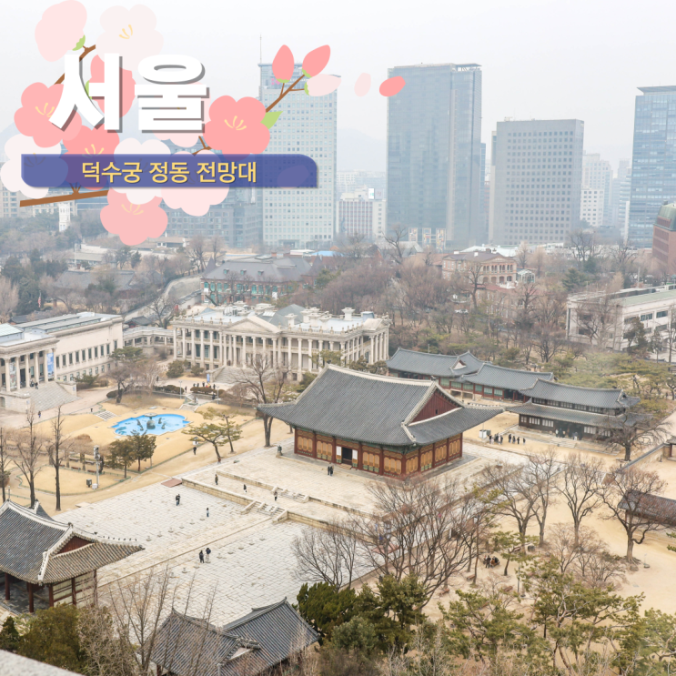  서울 산책로 정동길 덕수궁 돌담길과 정동 전망대 카페 가는 방법 시간