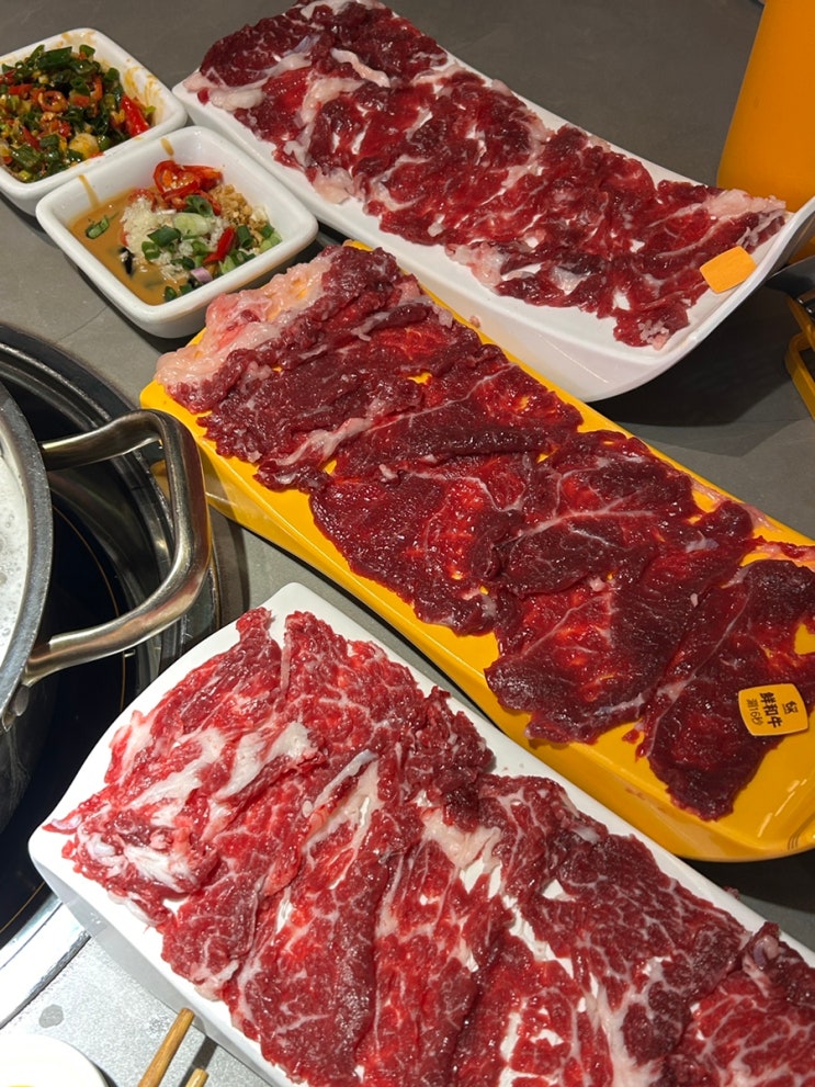  중국 광저우 베이징루맛집 潮发chaofa 직접키운 소로 먹는 광저우식 전통 훠궈