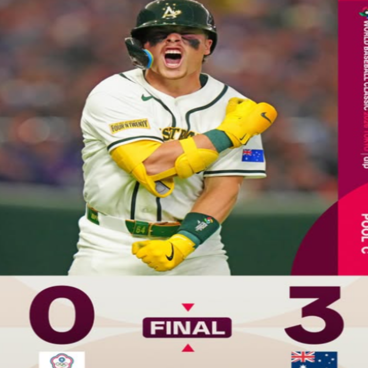 [2026 WBC] 대한민국 대표팀의 8강 경쟁자는 대만이 아니라 호주!! 호주 개막전에서 대만에 3-0 완봉승!! 좌완 3인방의 완벽계투!! 대만은 주장 천제셴 부상까지 최악시작