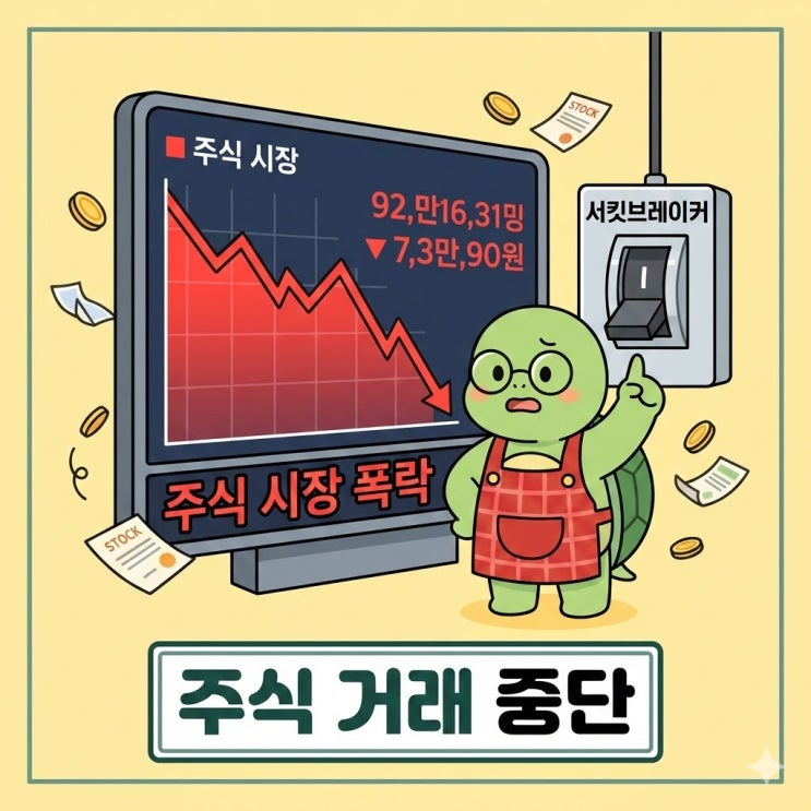  서킷브레이커 뜻과 기준 발동 조건, 내 주식 거래가 갑자기 멈췄다고?