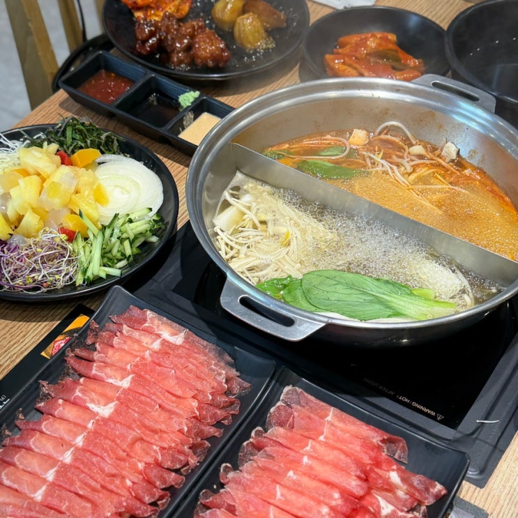  대구 장기동 맛집 무한리필 샤브샤브 감삼동 밥집 샤브나라
