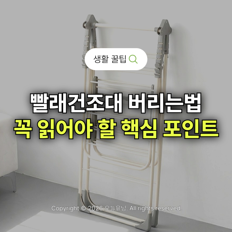 빨래건조대 버리는법 꼭 읽어야 할 3가지 핵심 포인트