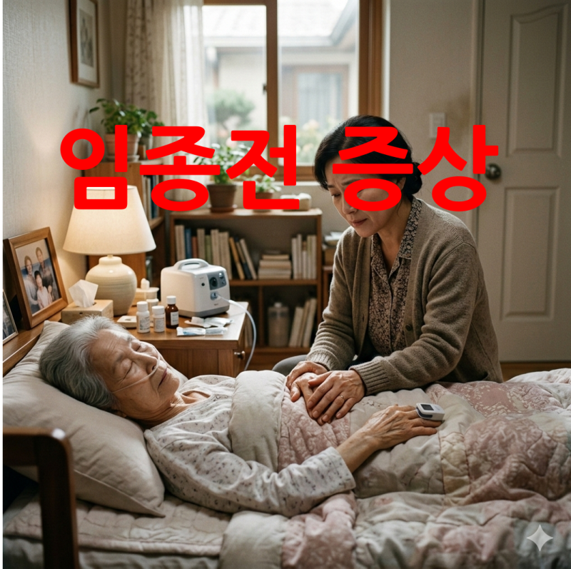 말기암 환자 체인스톡호흡 임종전 증상 5가지 쿠스마울 호흡