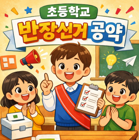  초등학교 반장선거 공약 멘트 추천, 아이들이 좋아하는 한마디와 실제 당선 사례 정리