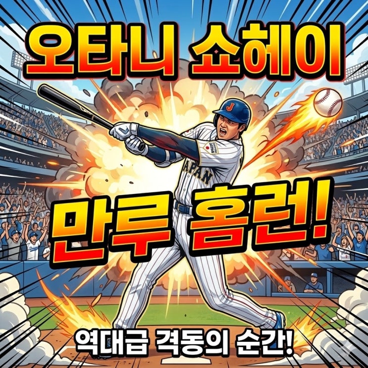  오타니 쇼헤이 WBC 첫 경기서 만루 홈런 작렬!