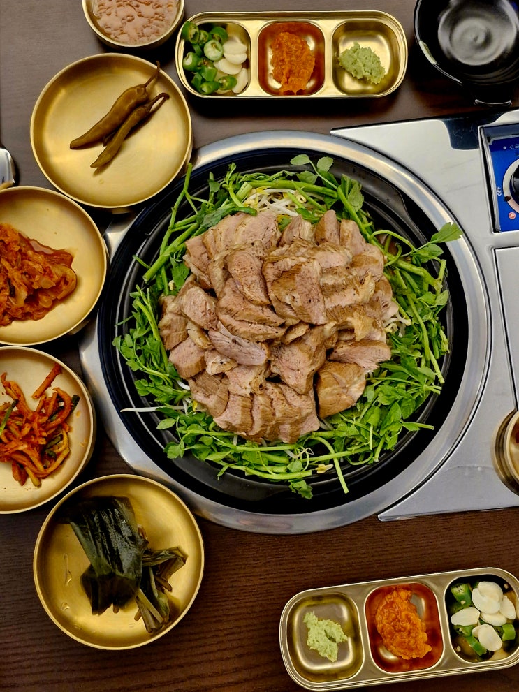  수육전골이 맛있었던 송죽동 수원 종합운동장 맛집 온수육