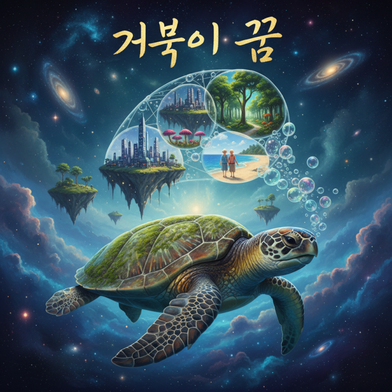거북이 꿈 해몽,느릿해도 재물운 최강 꿈