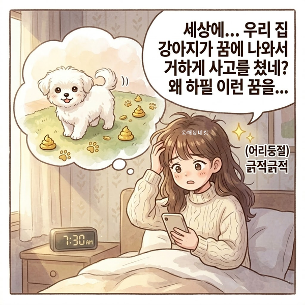 강아지 똥 꿈 꿨다면? 절대 그냥 지나치지 마세요!