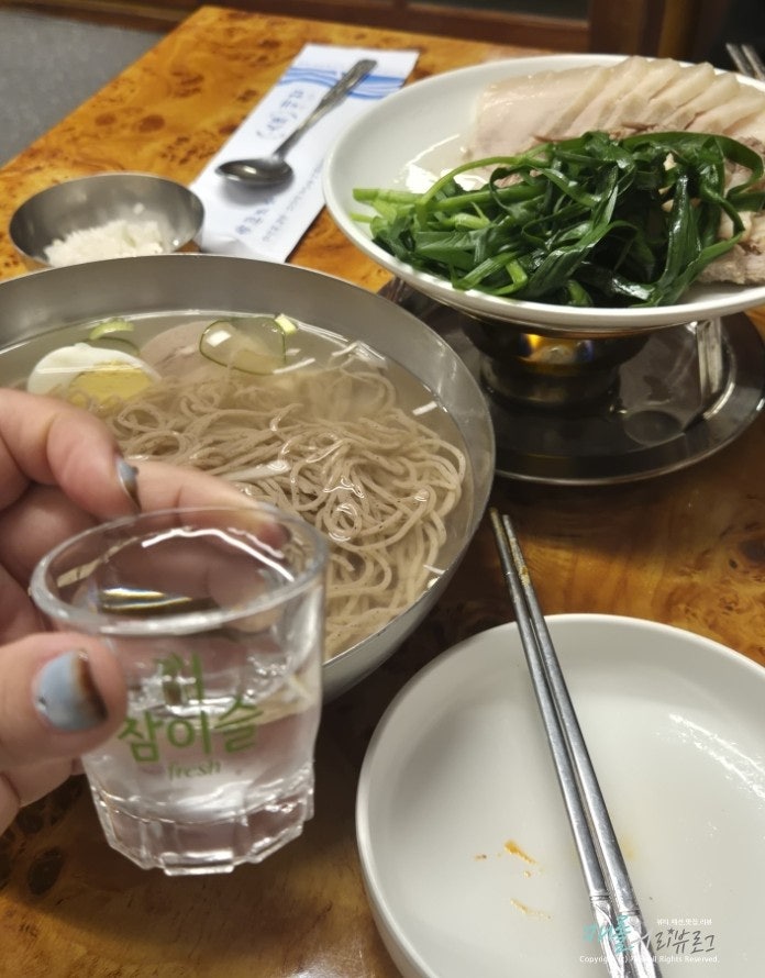 을지로 평양냉면맛집 대엽, 퇴근 후 제육반수육반 술한잔