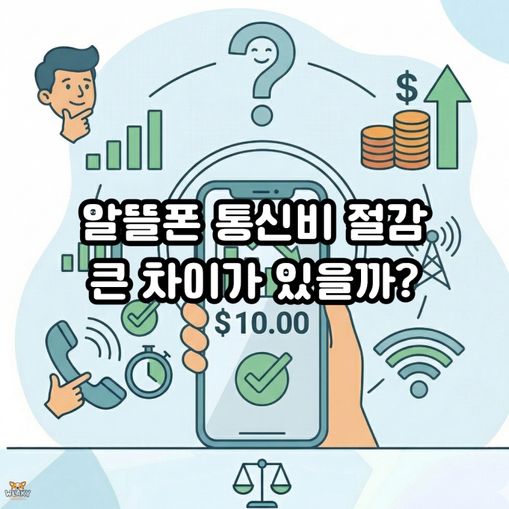  알뜰폰 통신비 절감, 실제로 얼마나 줄어들까?