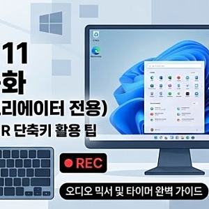 노트북 화면 녹화 / 방법 소리 프로그램 총정리