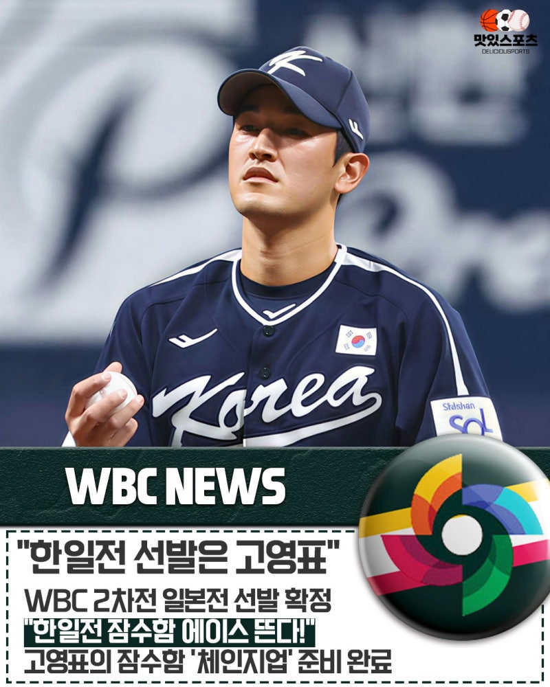 "운명의 한일전, 잠수함 에이스 뜬다!" 고영표, 일본전 선발 투수 낙점