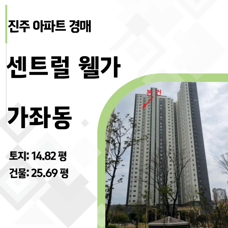  [진주경매] 시세보다 2억 싸다! 신진주역세권 센트럴웰가 28층 로열층 아파트 경매 분석