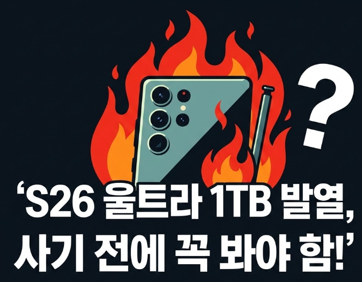 갤럭시 S26 울트라 1TB 발열 심할까? 스냅드래곤 8 엘리트 5세대 발열 데이터 총정리