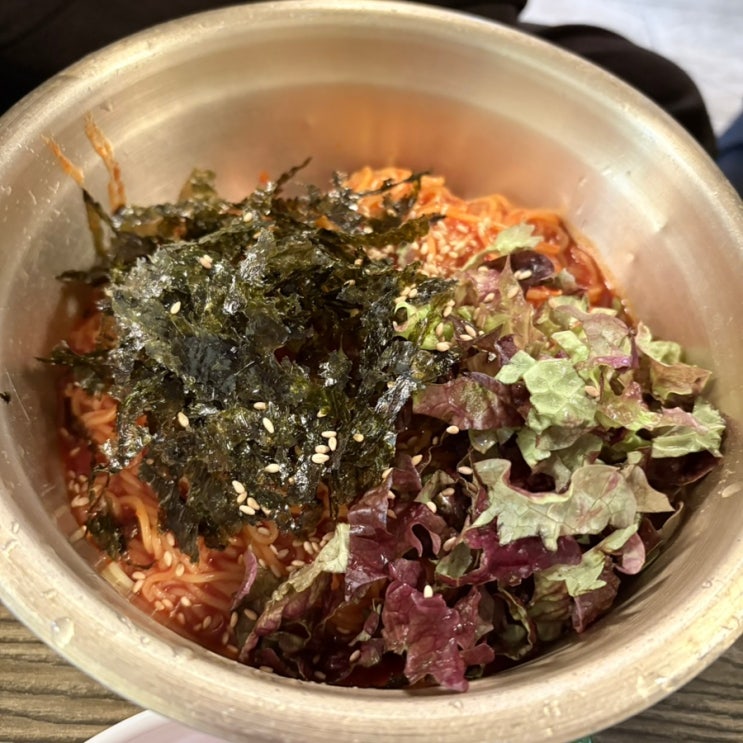  진주 신안동 촌국수 물국수 비빔국수 땡초전의 환상의 조합