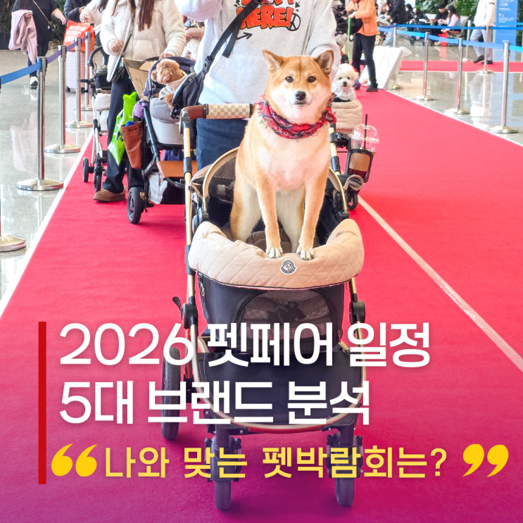  2026 펫페어 일정 한눈에 | 국내 5대 펫박람회 특징 분석, 나에게 맞는 박람회는?