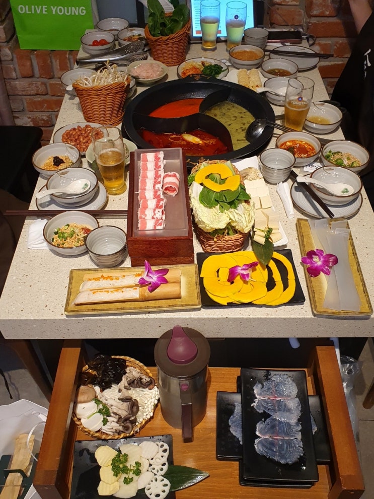  신사역 맛집 인량훠궈 가격 내돈내산 후기, 가물치 훠궈