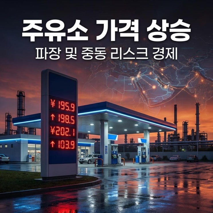  주유소 가격 상승 파장 및 중동 리스크 경제 생존 대책 완벽 정리