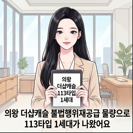  의왕더샵캐슬 불법행위 재공급 무순위 113타입 줍줍 청약자격 주의하세요!
