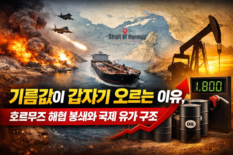  기름값이 갑자기 오르는 이유, 호르무즈 해협 봉쇄와 국제 유가 구조