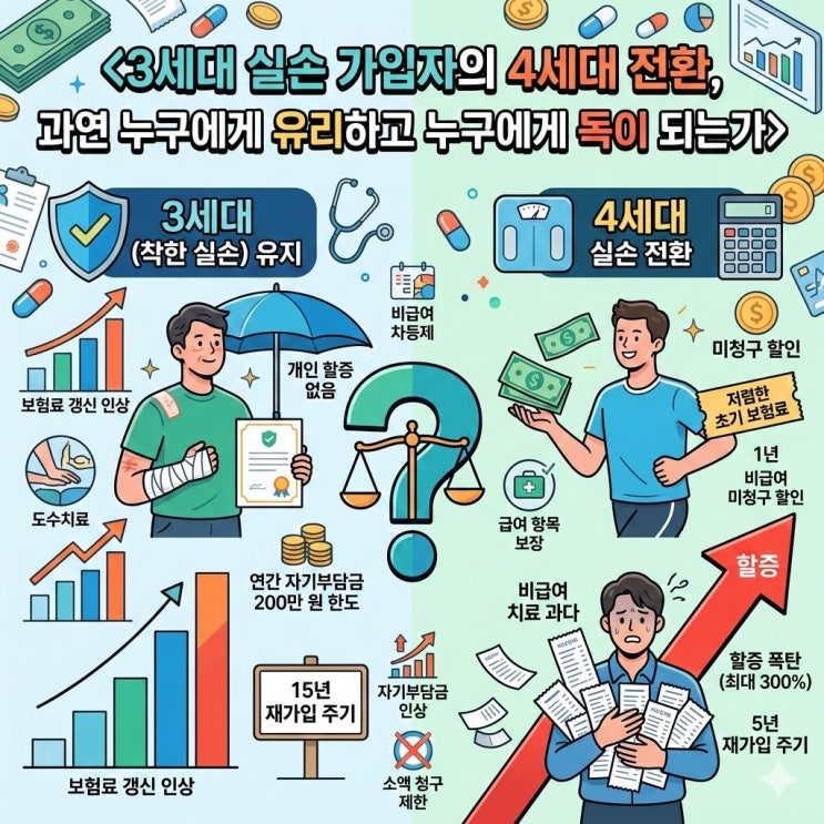  2026 최신 3세대 착한 실손보험, 4세대 전환 갈아타기 전 무조건 읽어야 할 팩트체크