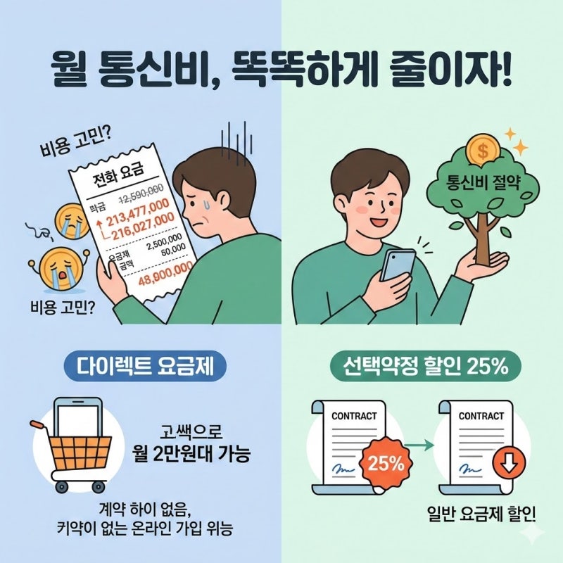 SKT 가장 저렴한 요금제 정리 2만원대 가능