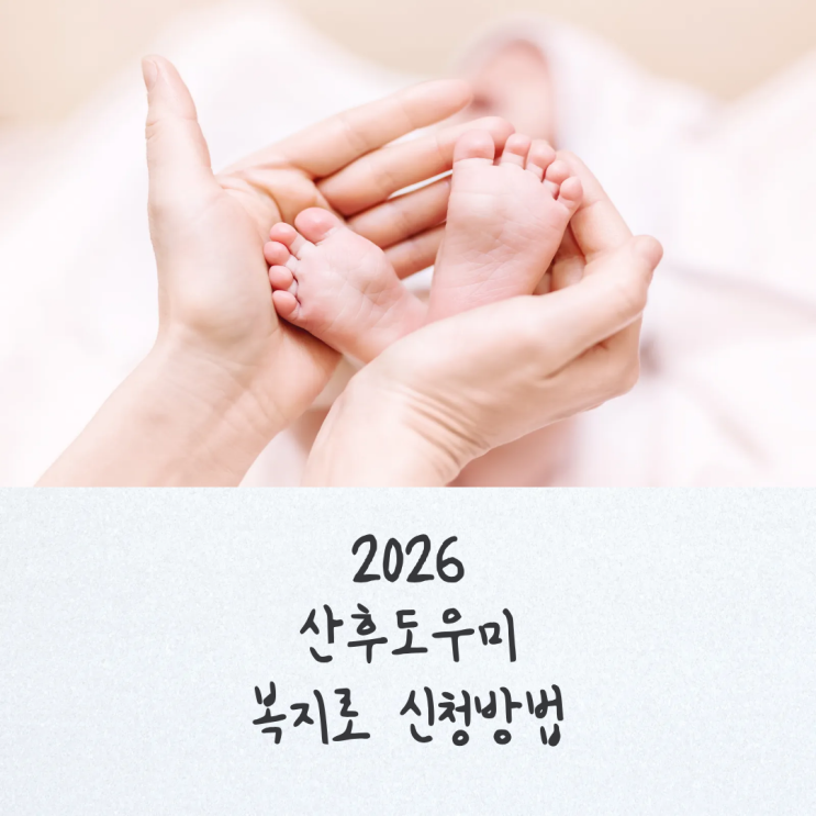  2026 산모신생아 건강관리 지원사업 신청 방법 (복지로/친정엄마 도움 시)