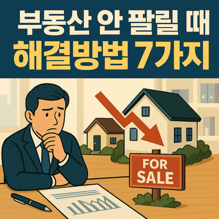  부동산 안 팔릴 때 해결방법 7가지 (거래 절벽 시대 생존 전략)