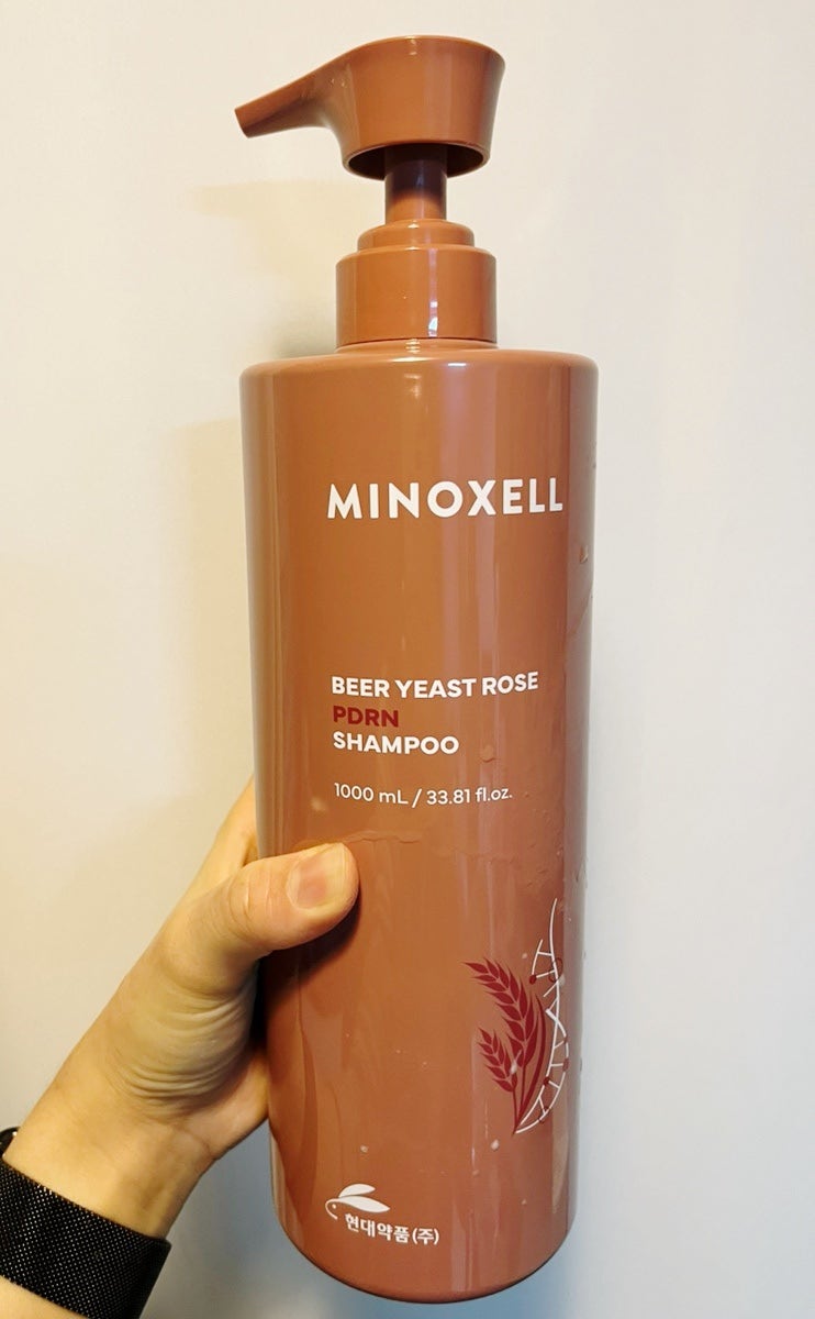 현대약품 마이녹셀 맥주효모 로즈PDRN 탈모샴푸 후기 1000ml 대용량 두피관리 샴푸 사용기