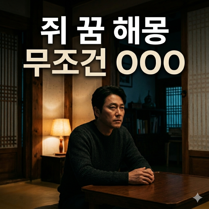 쥐 꿈 해몽,무조건 OOO