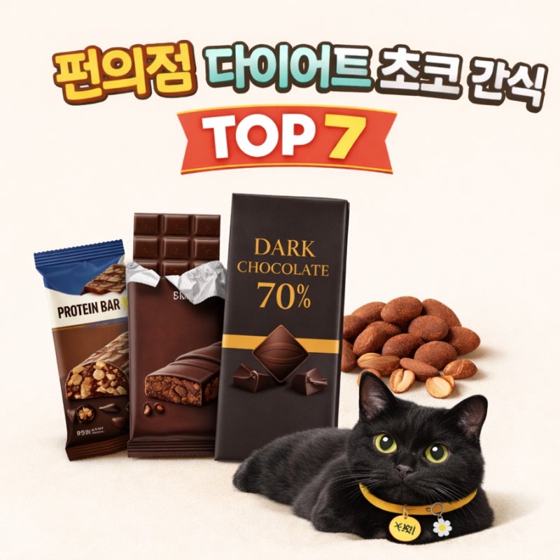편의점 다이어트 초코 간식 TOP7