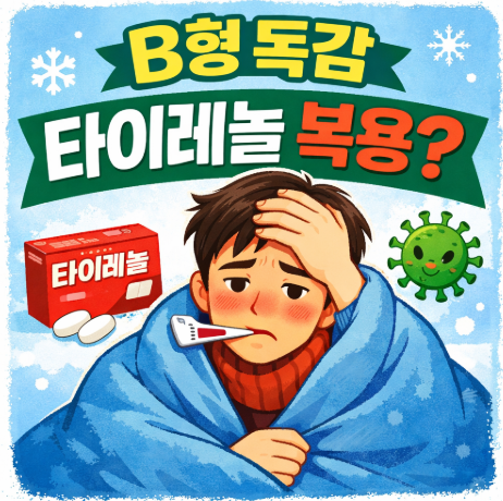  B형 독감 타이레놀 먹어도 될까? 복용 시기와 주의사항 정리