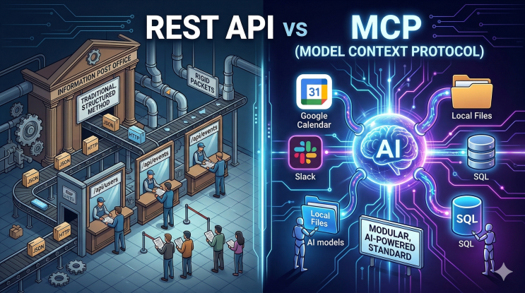  [AI 스터디] REST API의 시대는 가고 MCP가 왔다 - 개념, 비교 설명