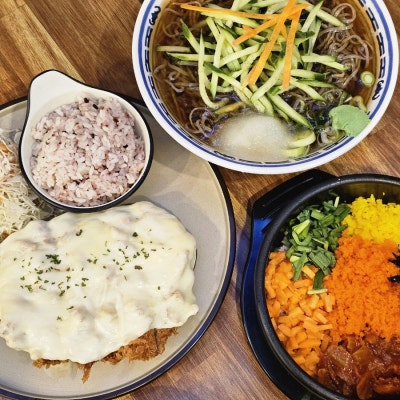 ​[진주 경상대 맛집] 진주가좌동돈까스 하루 치즈토핑돈까스 & 알밥 & 냉모밀 갓벽 조합 후기