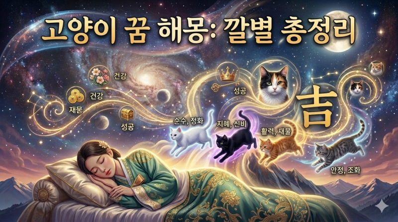 고양이 꿈 해몽, 2026년 깔별