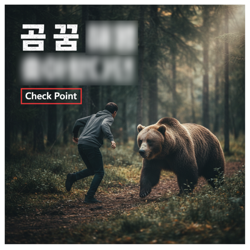 곰 꿈 해몽,쫓아왔다면 Check Point