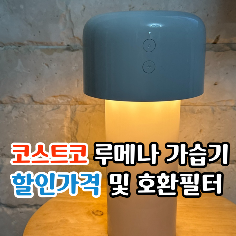 코스트코 루메나 미스트 스탠드 듀얼 무선 조명 가습기 할인 가격 언박싱 후기