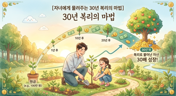  자녀에게 물려주는 30년 복리의 마법: 연금저축펀드 완벽 가이드
