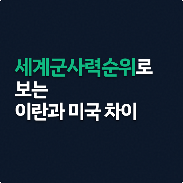 2026 세계군사력순위로 보는 이란과 미국