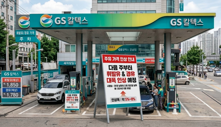  서울 휘발유와 경유 가격 1,900원 돌파, 얼마까지 올라가려나?