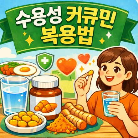  수용성 커큐민 복용시간 언제 먹는 게 좋을까? 흡수율 높이는 방법