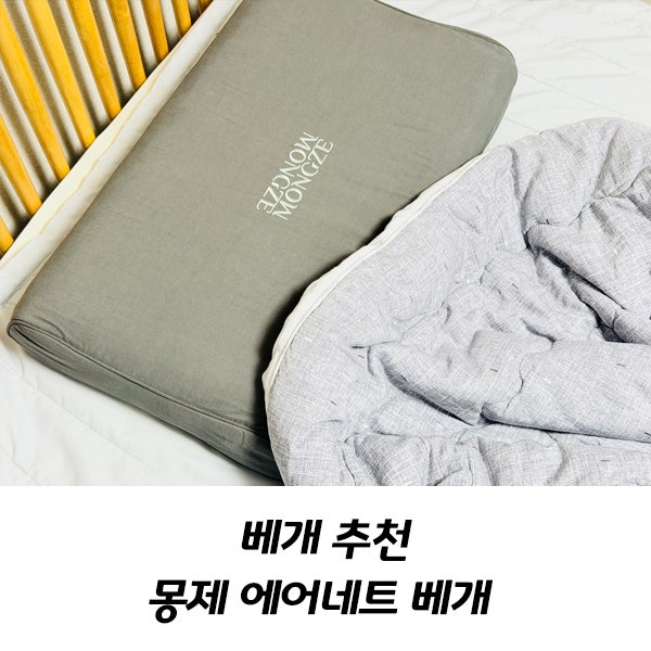 몽제 에어네트 베개 후기 세탁 가능한 주니어 어린이 베개